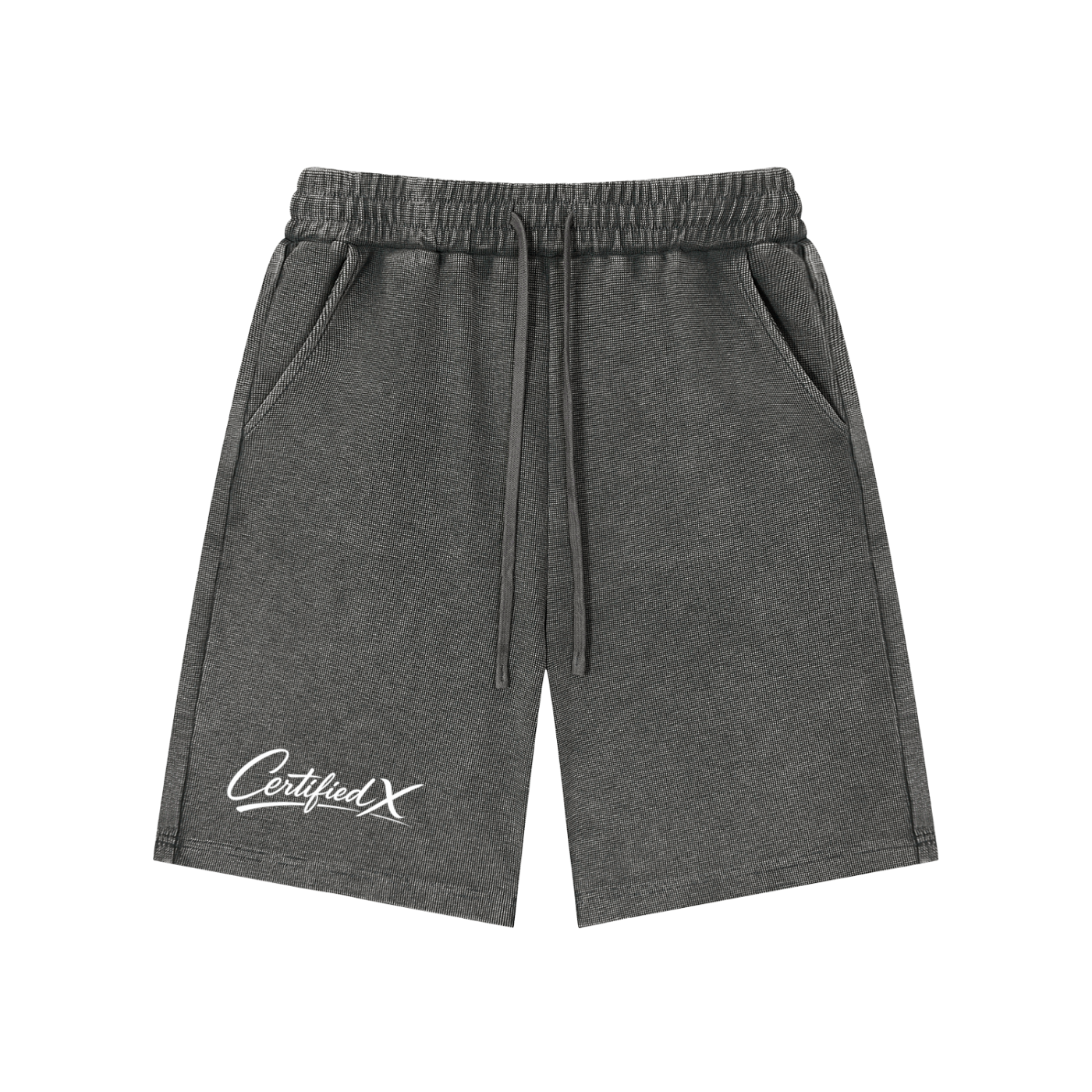 Mineral Wash Waffle Knit Shorts