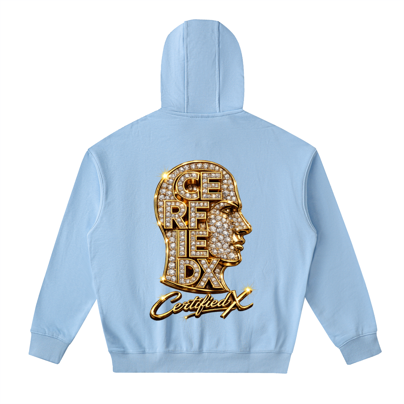 Drop-Shoulder Zip Up Hoodie