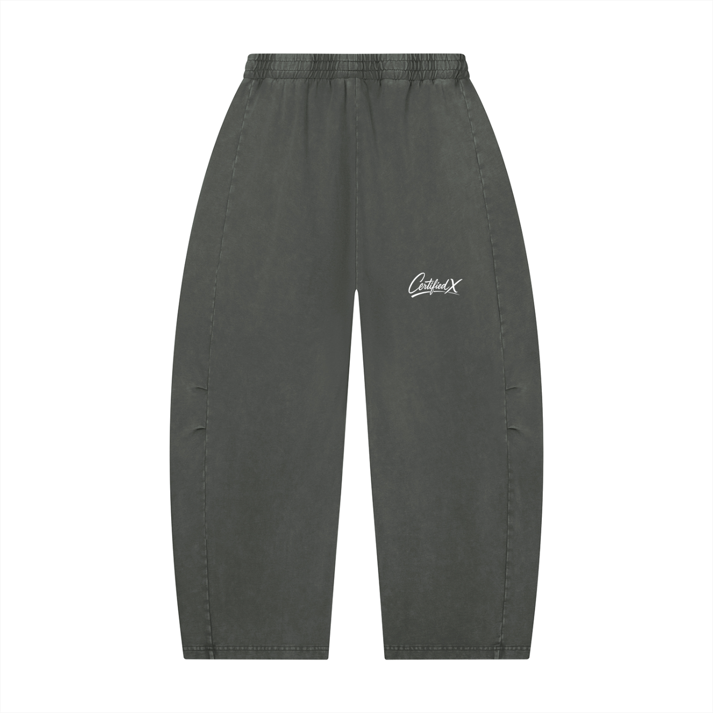 Unisex Mineral Wash Barrel Leg Pants