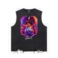 Snow Washed Raw-Hem Tank Top