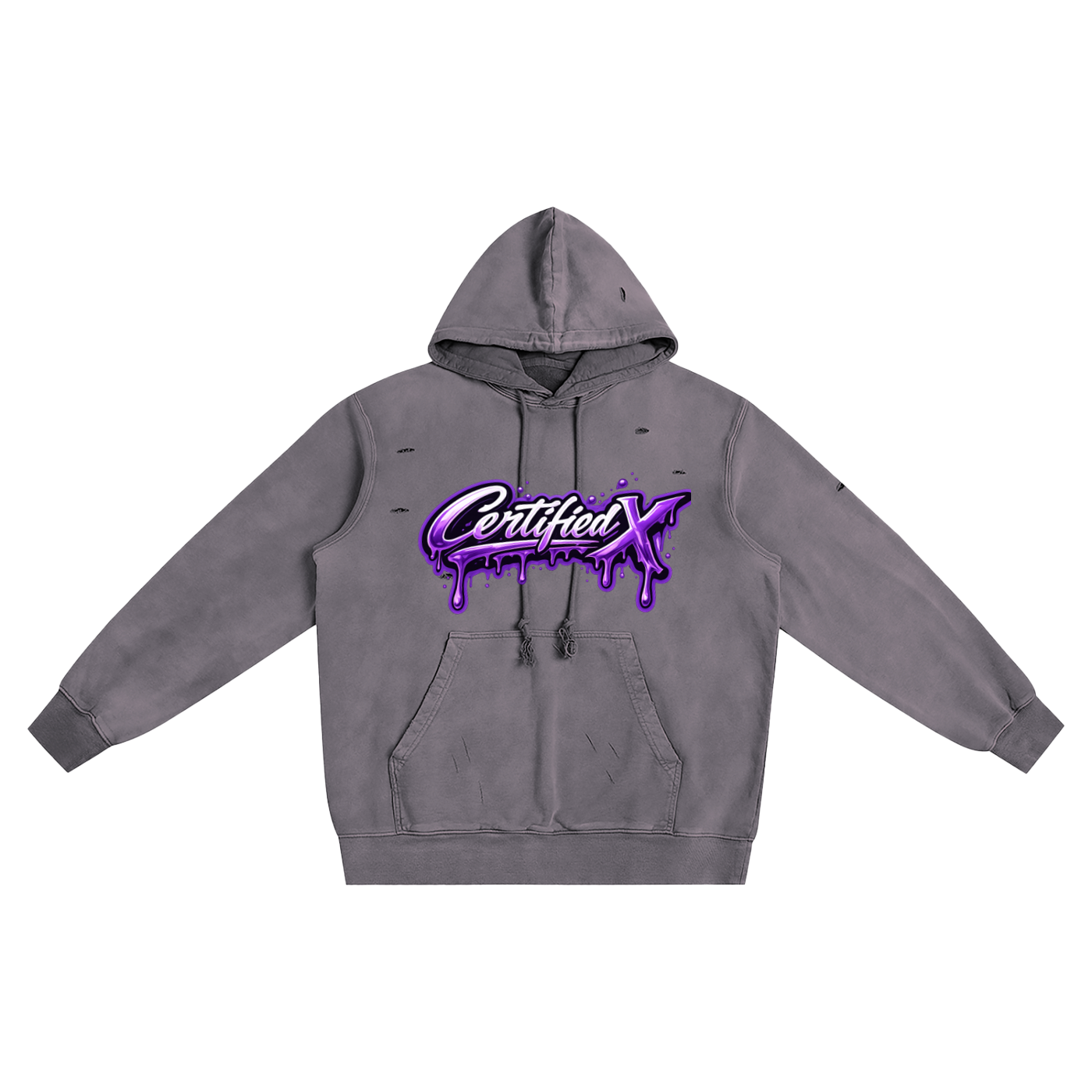 Distressed Vintage Wash Hoodie