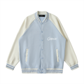 Two Tone Raglan Sleeve Varsity Jacket