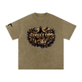 Snow Washed Oversized Cotton T-Shirt
