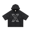 Snow Washed Hooded Boxy T-Shirt