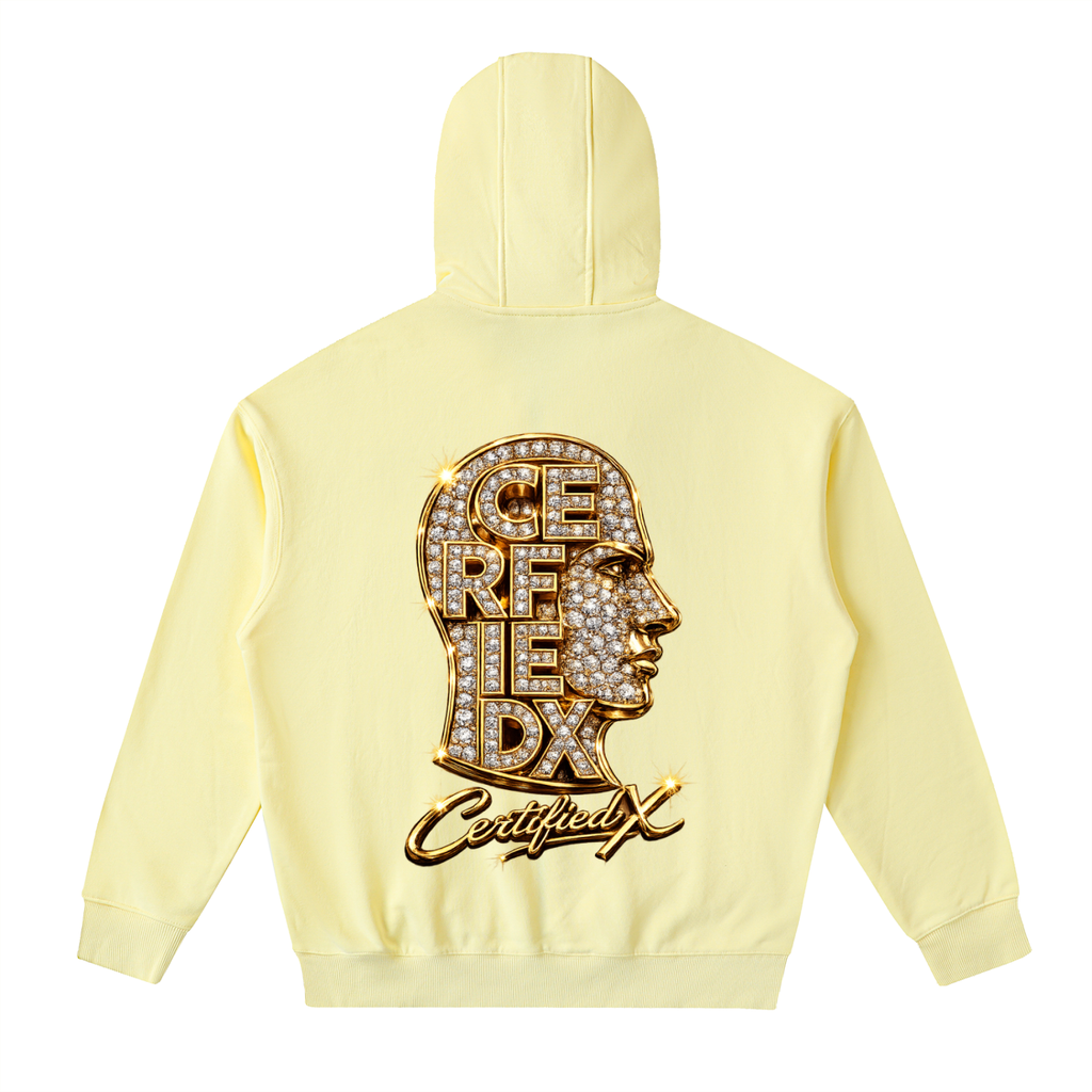 Drop-Shoulder Zip Up Hoodie