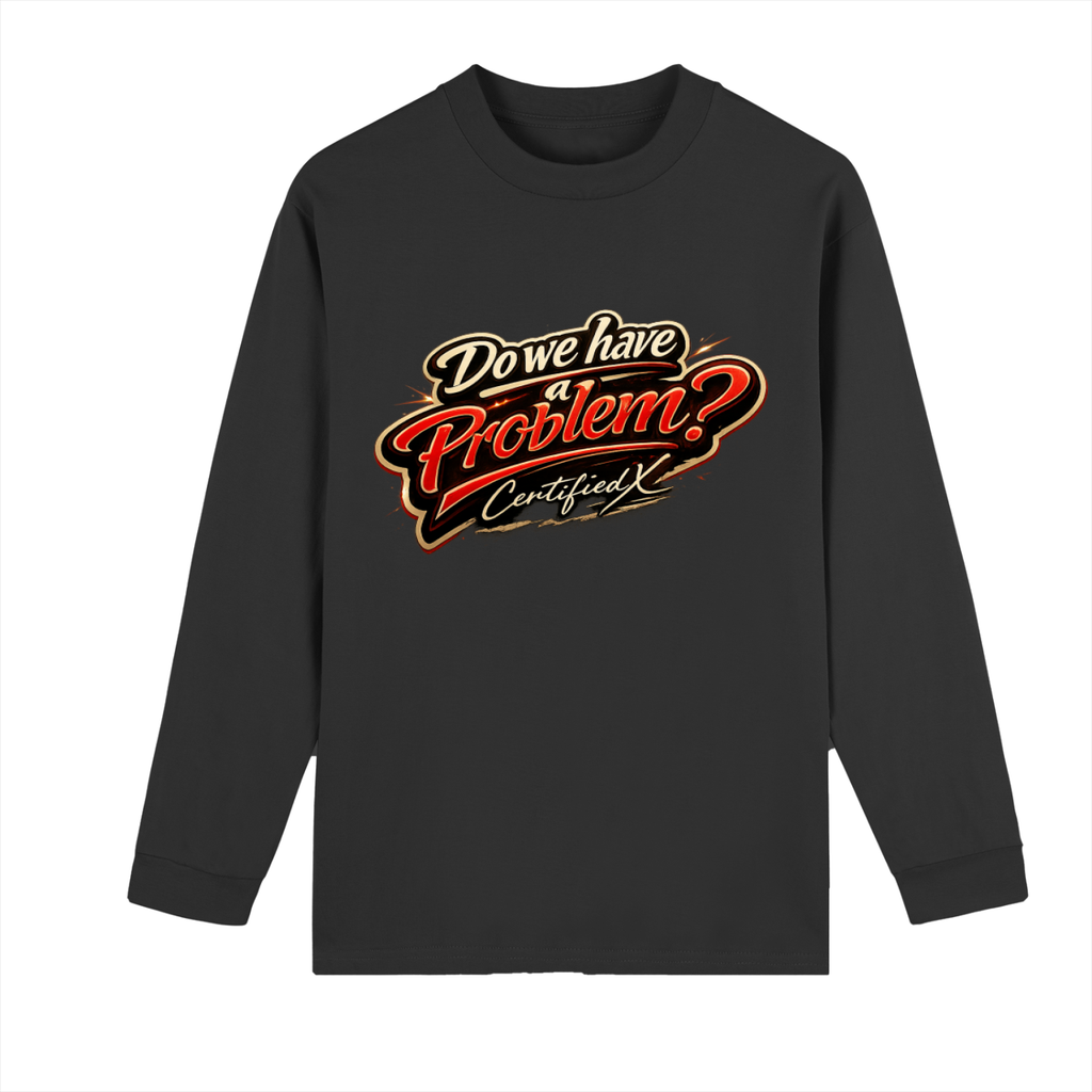 Crew Neck Drop Shoulder Long Sleeve Shirt