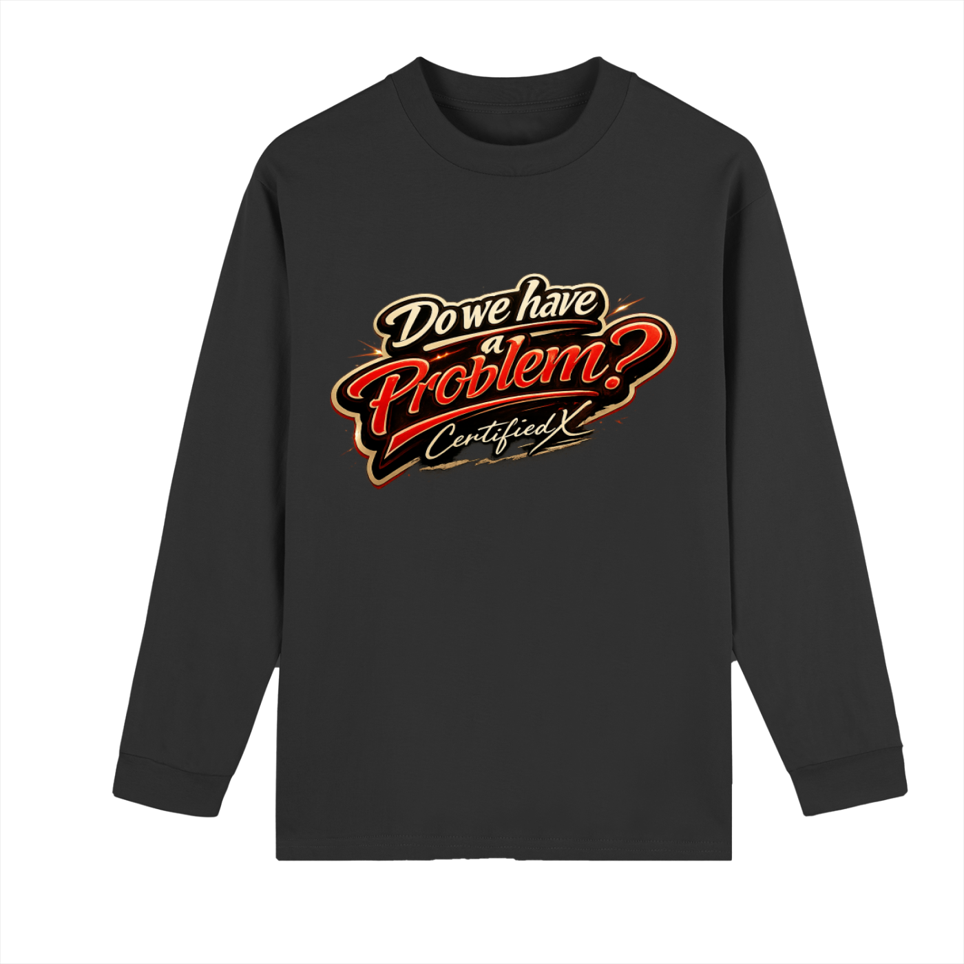 Crew Neck Drop Shoulder Long Sleeve Shirt
