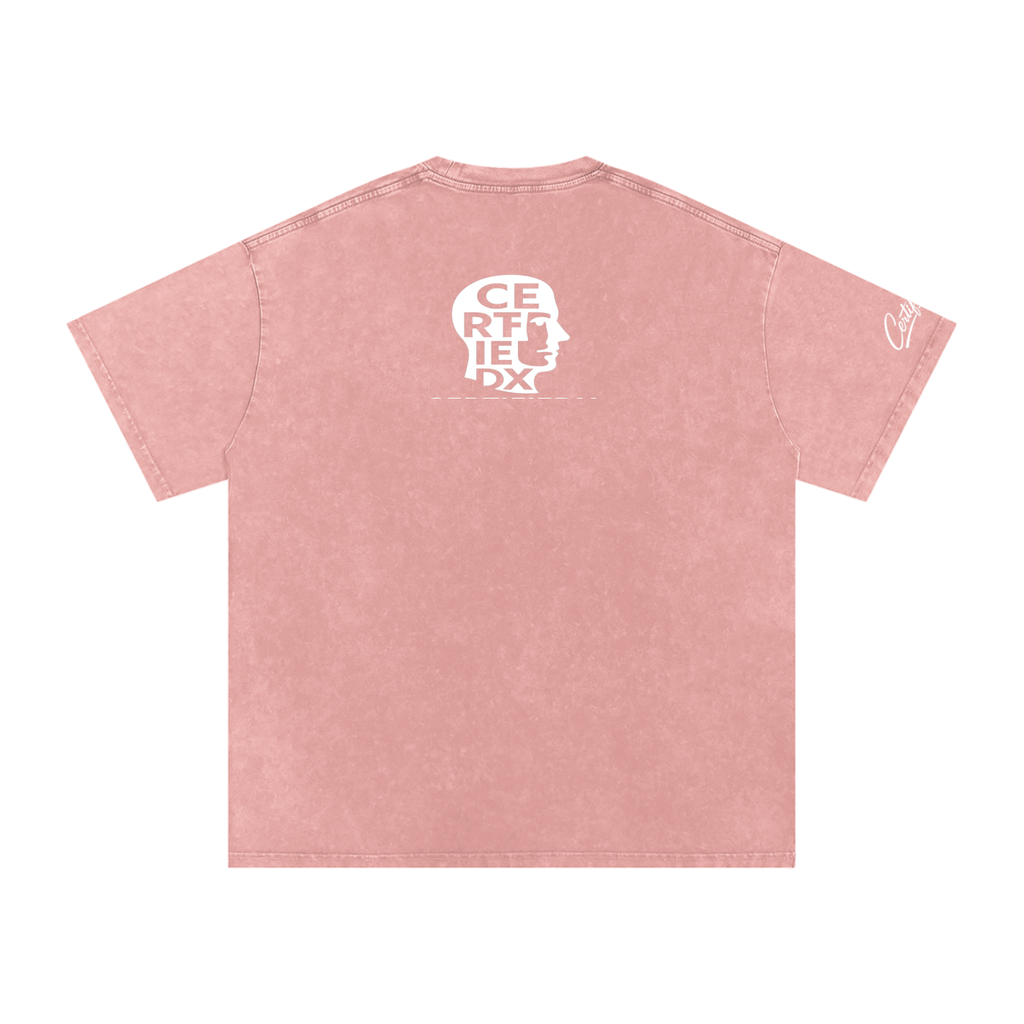Snow Washed Oversized Cotton T-Shirt