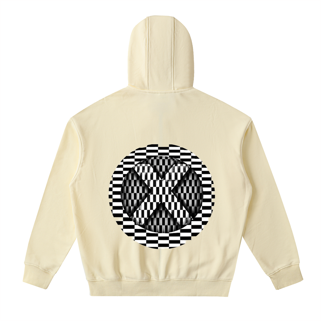 Drop-Shoulder Zip Up Hoodie