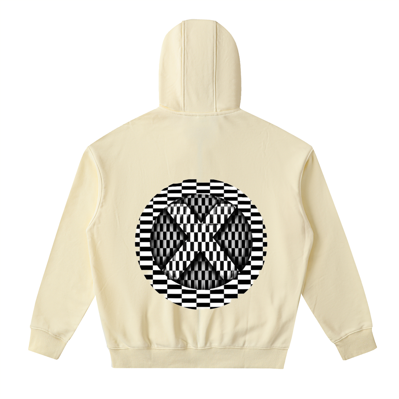 Drop-Shoulder Zip Up Hoodie