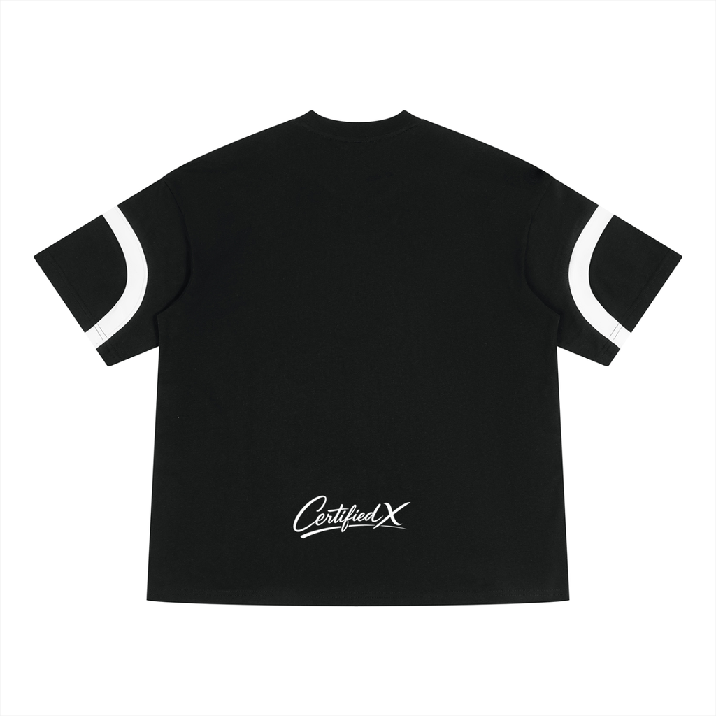 Unisex Color Block V-Neck T-Shirt