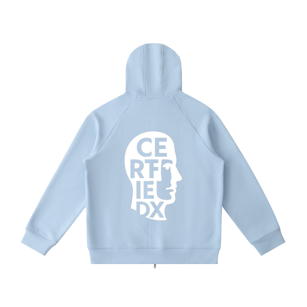 Heavyweight Raglan Sleeve Zip Hoodie