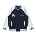 Two Tone Raglan Sleeve Varsity Jacket