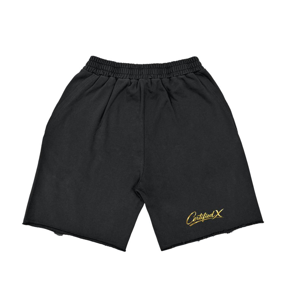 Vintage Washed Tiger Stripes Short Pants