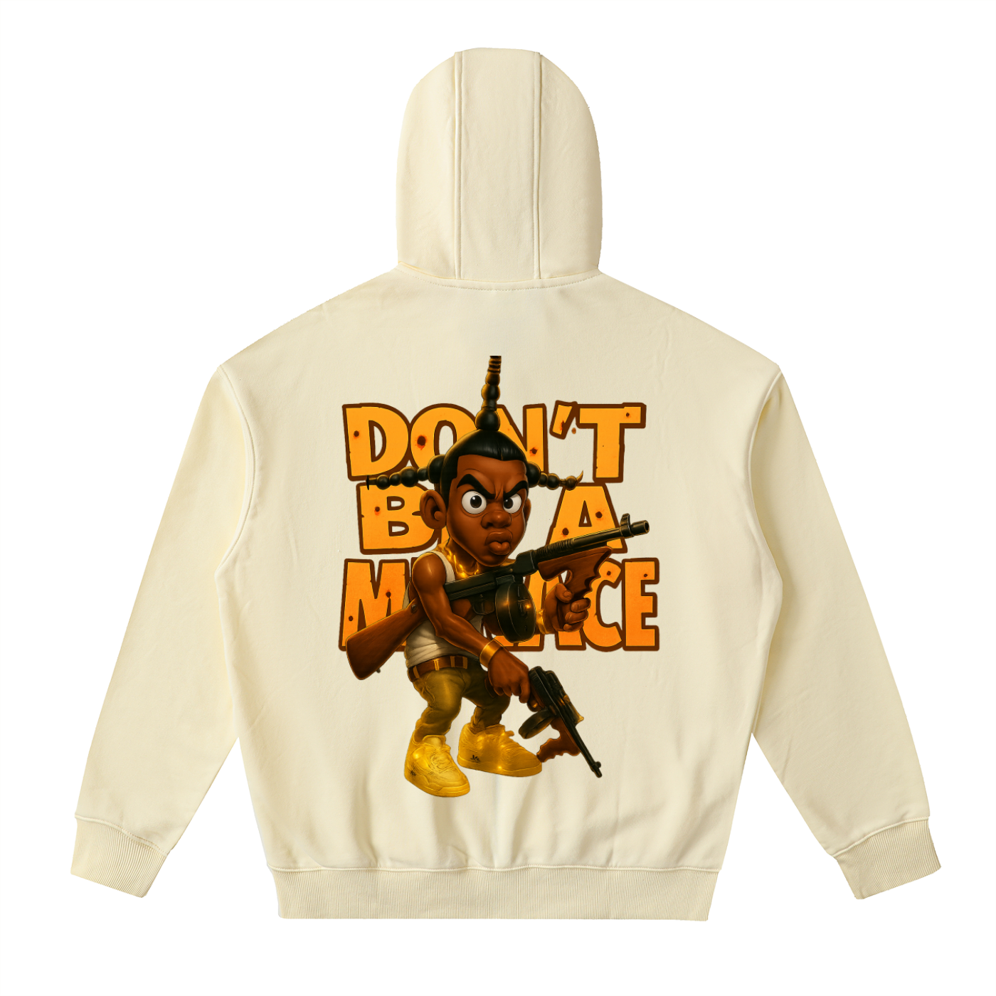 Drop-Shoulder Zip Up Hoodie