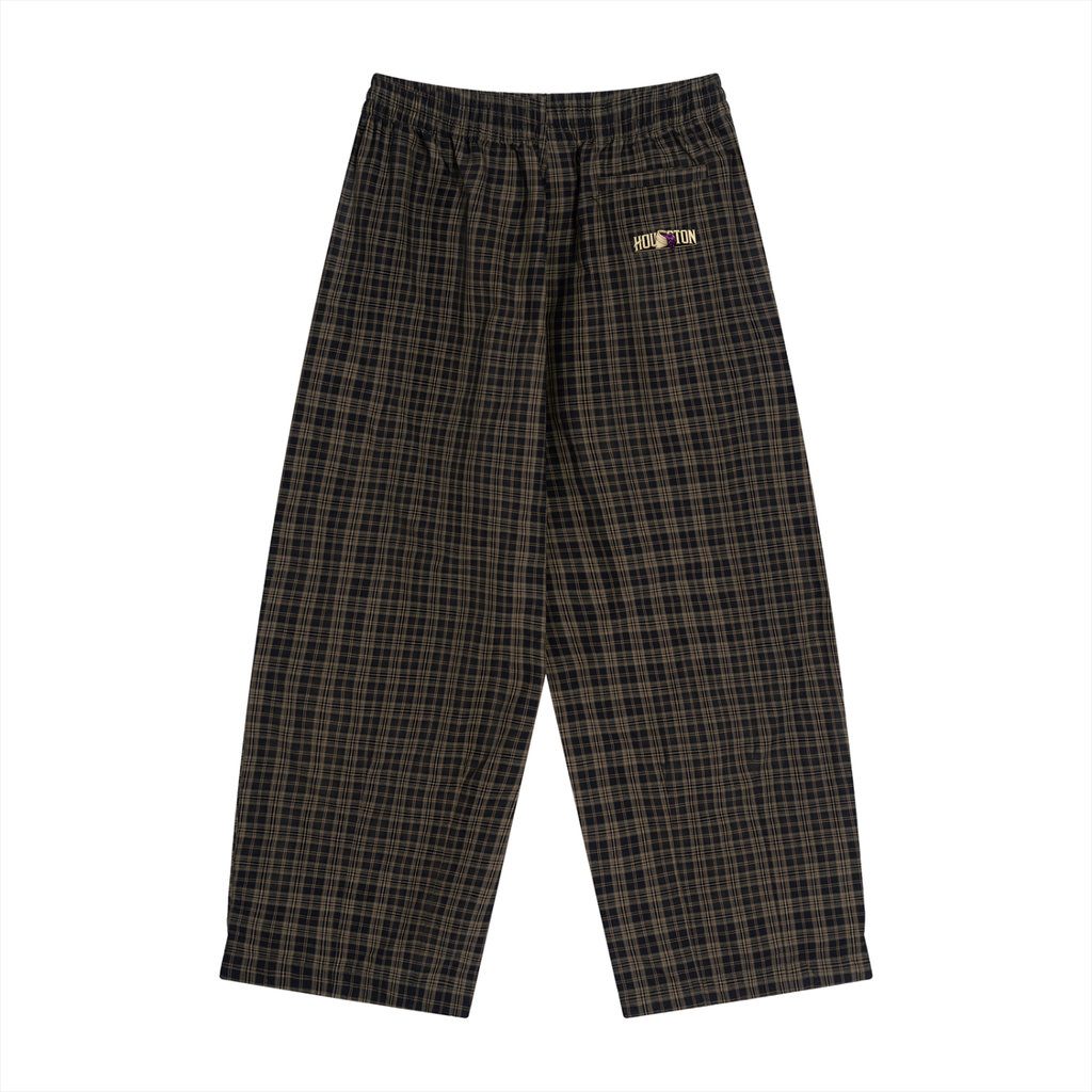 Unisex Plaid Wide Leg Pants