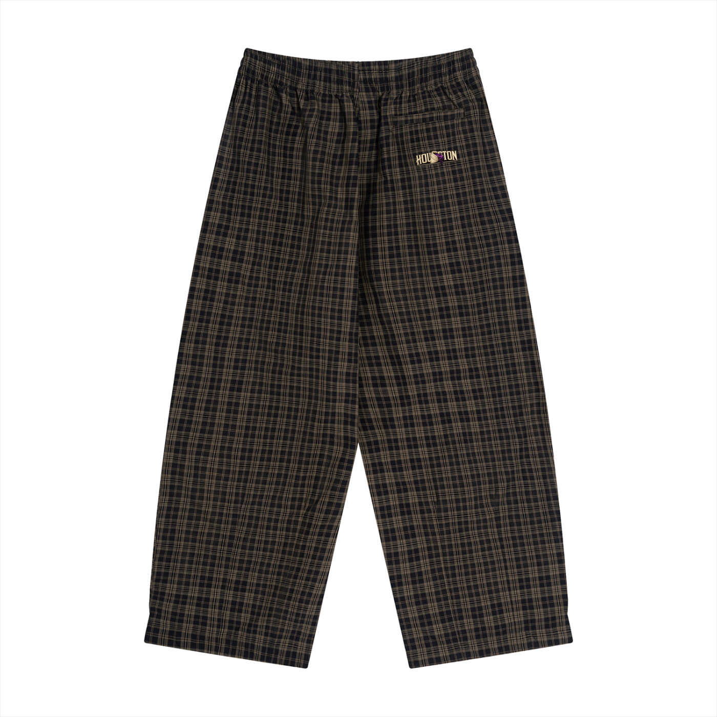 Unisex Plaid Wide Leg Pants