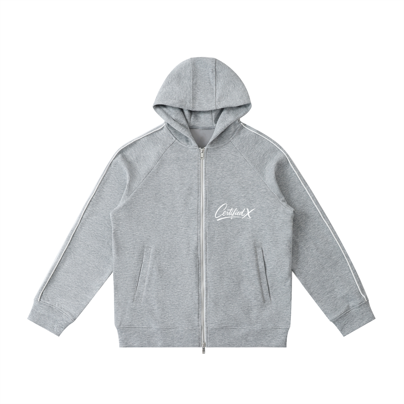 Heavyweight Raglan Sleeve Zip Hoodie