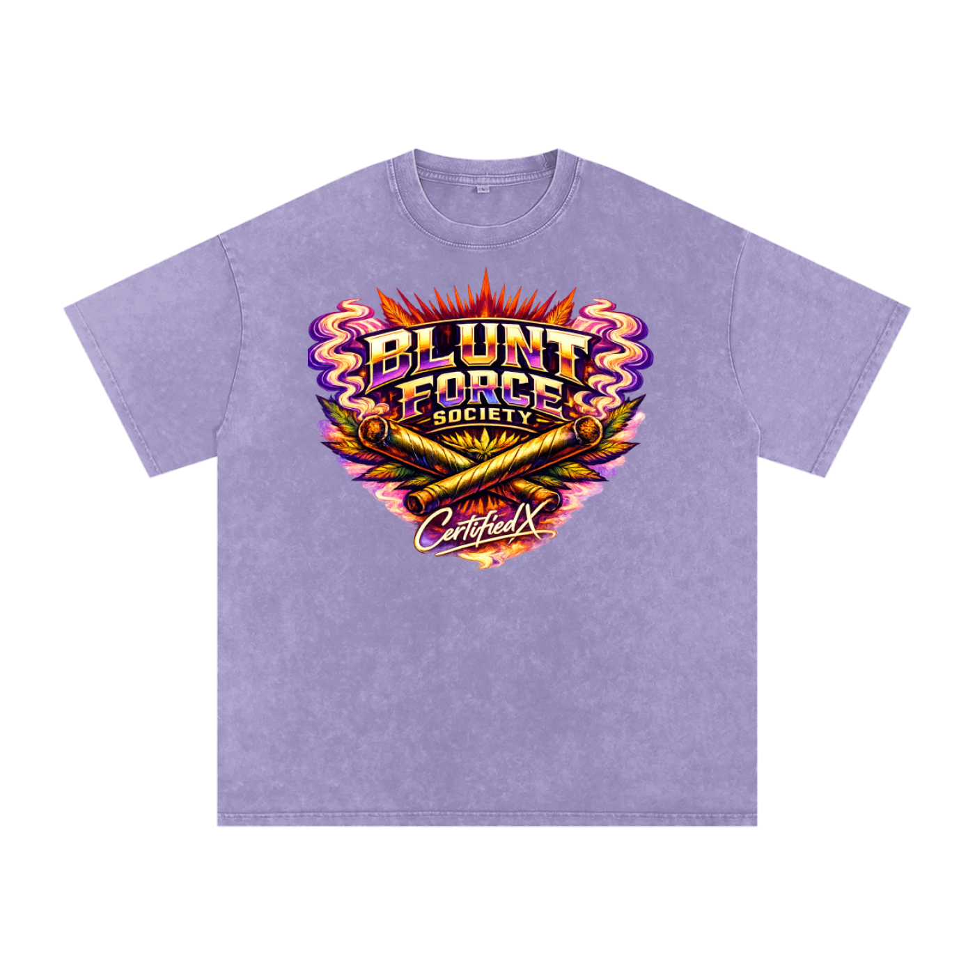 Snow Washed Oversized Cotton T-Shirt