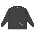 Layered Long Sleeve Oversized Tee