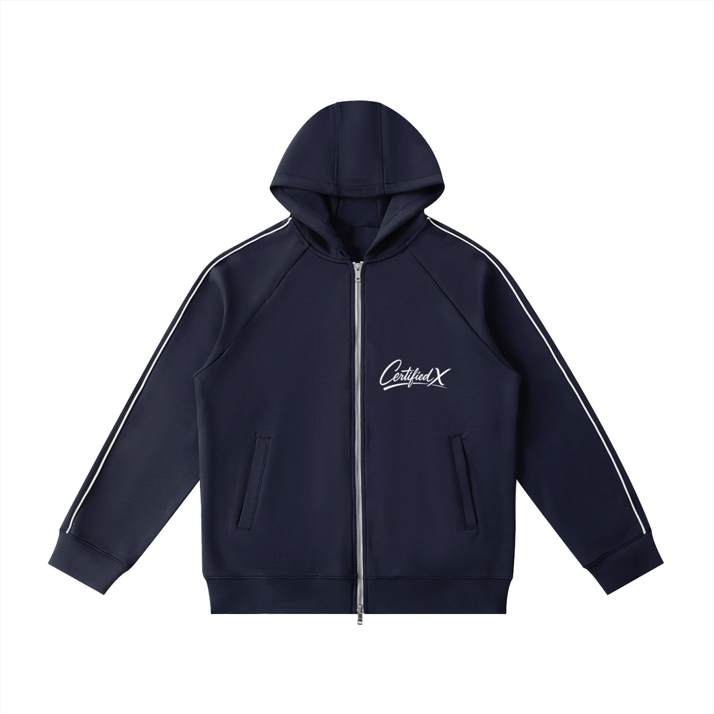Heavyweight Raglan Sleeve Zip Hoodie