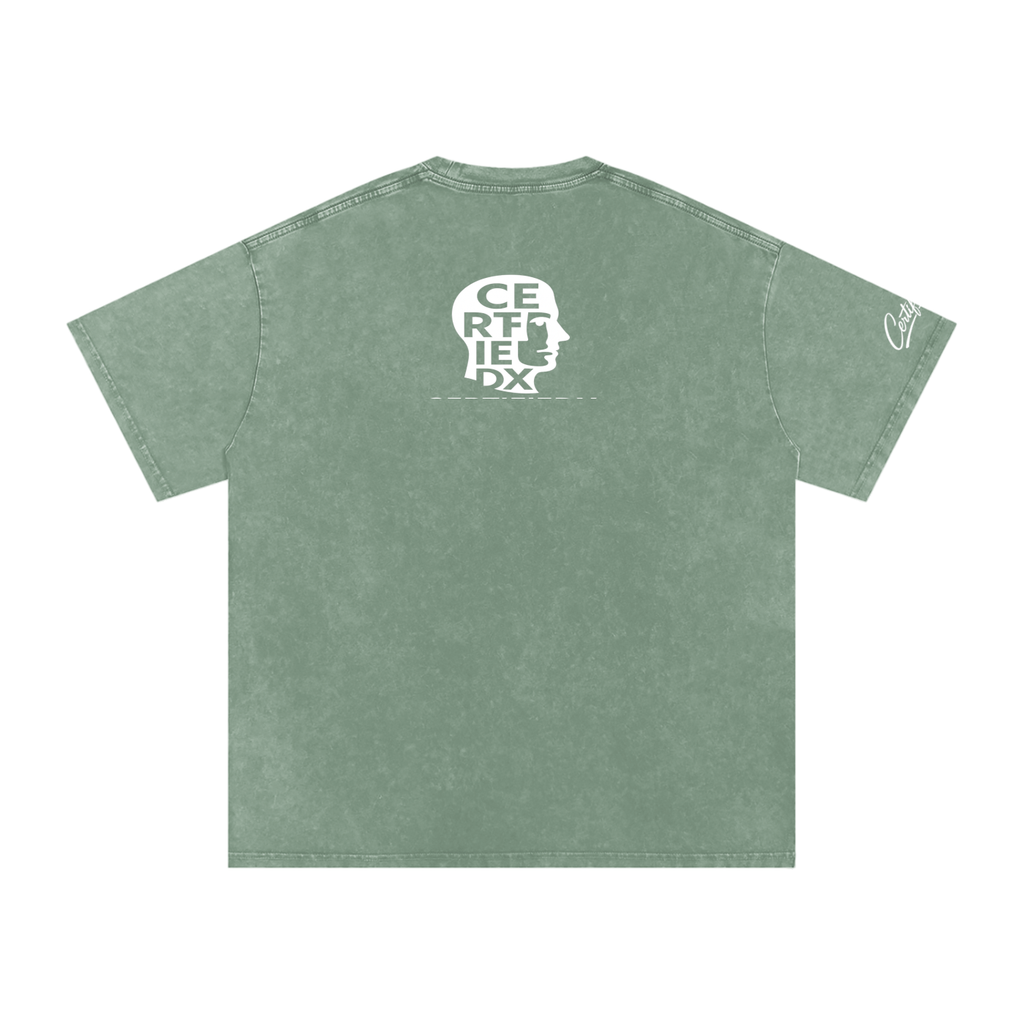 Snow Washed Oversized Cotton T-Shirt