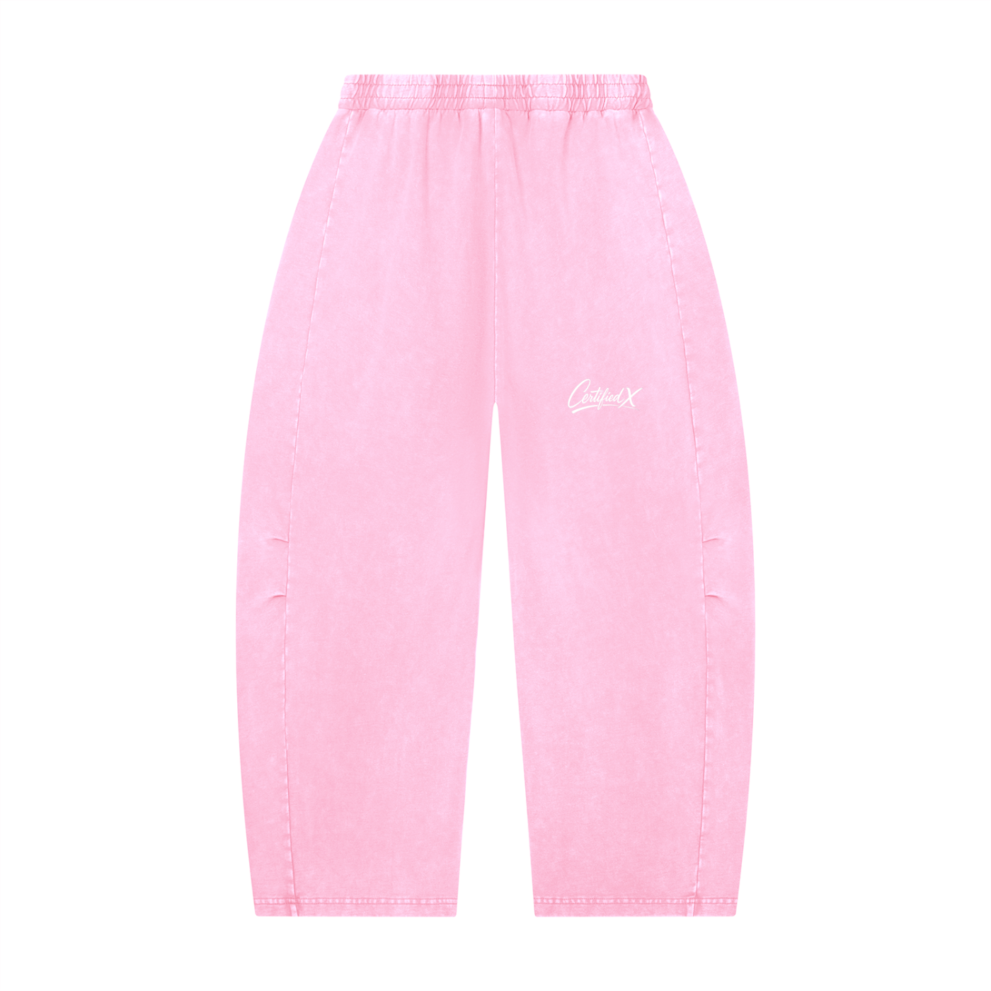 Unisex Mineral Wash Barrel Leg Pants