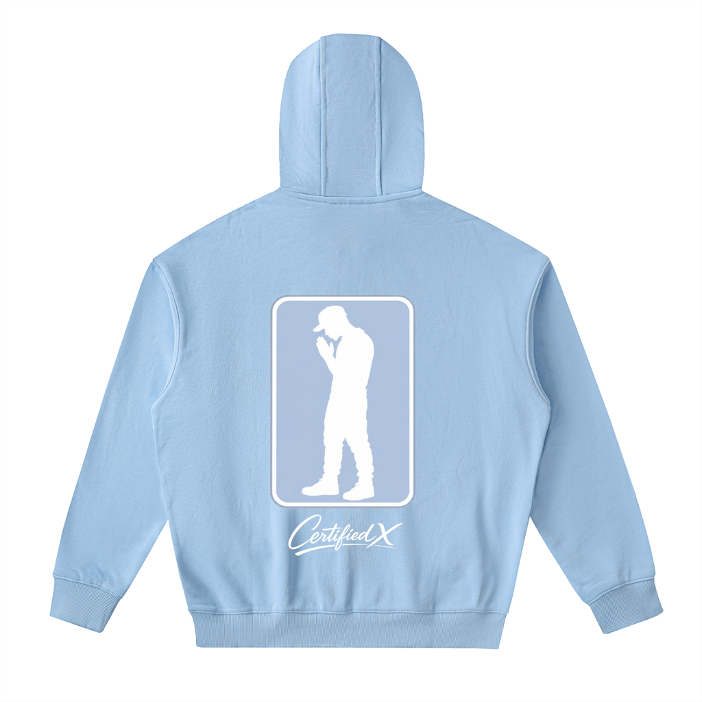 Drop-Shoulder Zip Up Hoodie