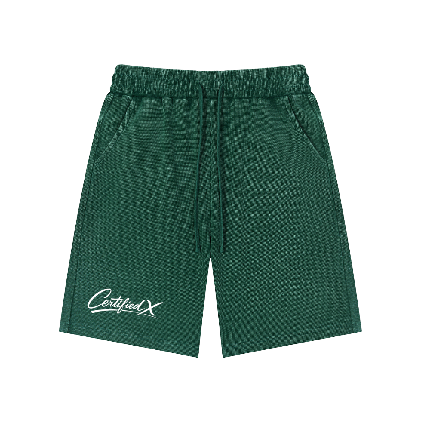 Mineral Wash Waffle Knit Shorts