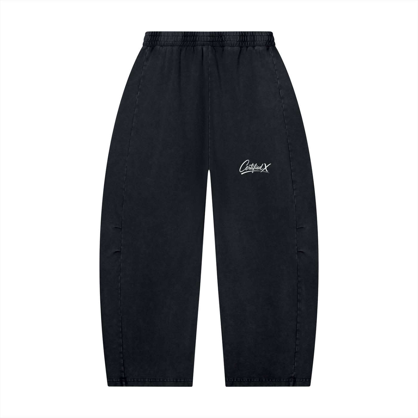 Unisex Mineral Wash Barrel Leg Pants