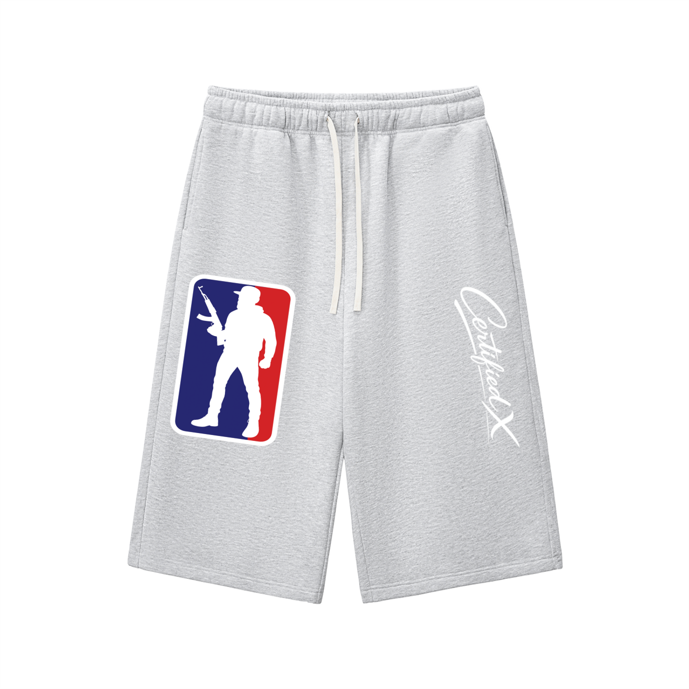 Relaxed Drawstring Three-quarter Sweatpants