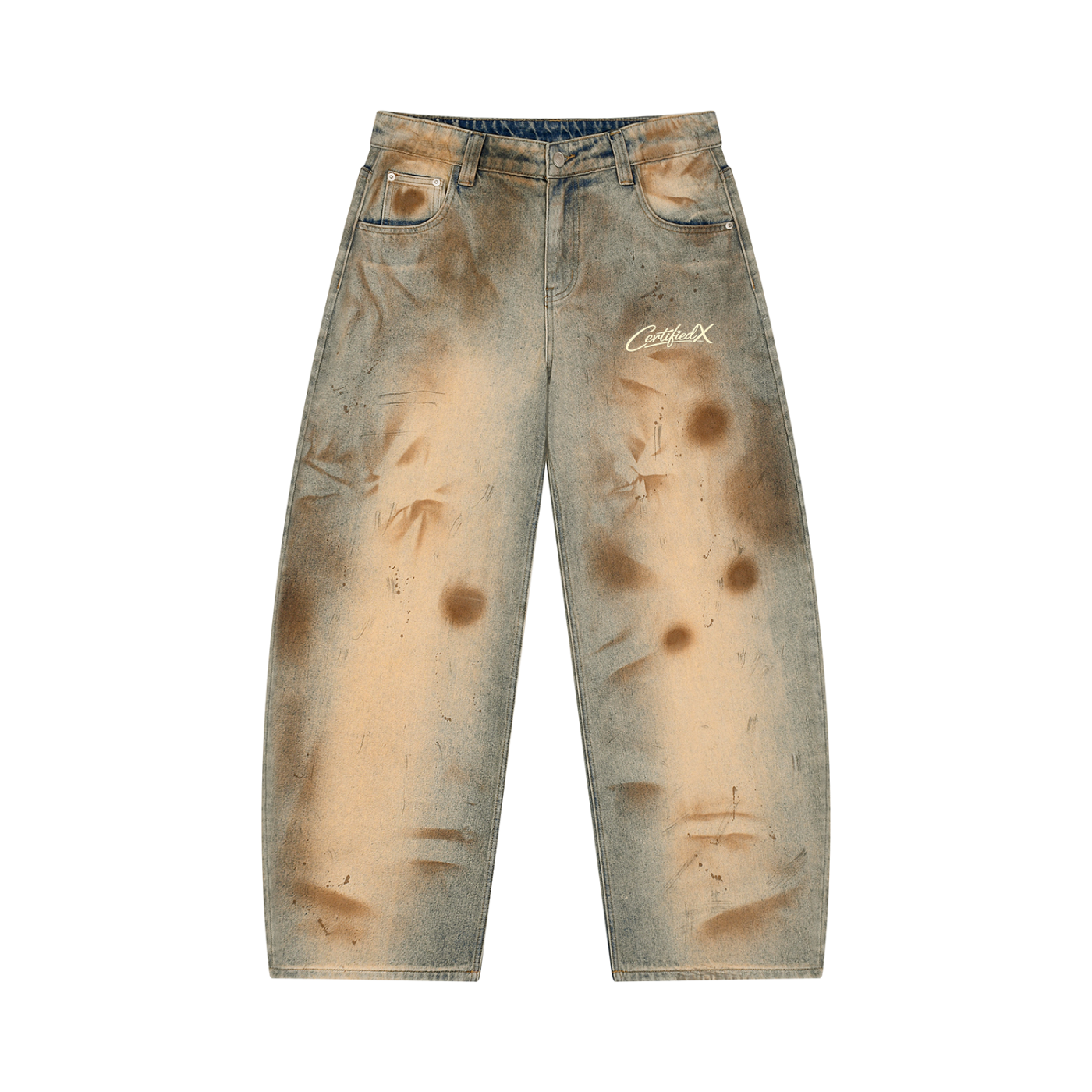 Men’s Vintage Wash Barrel Leg Jeans