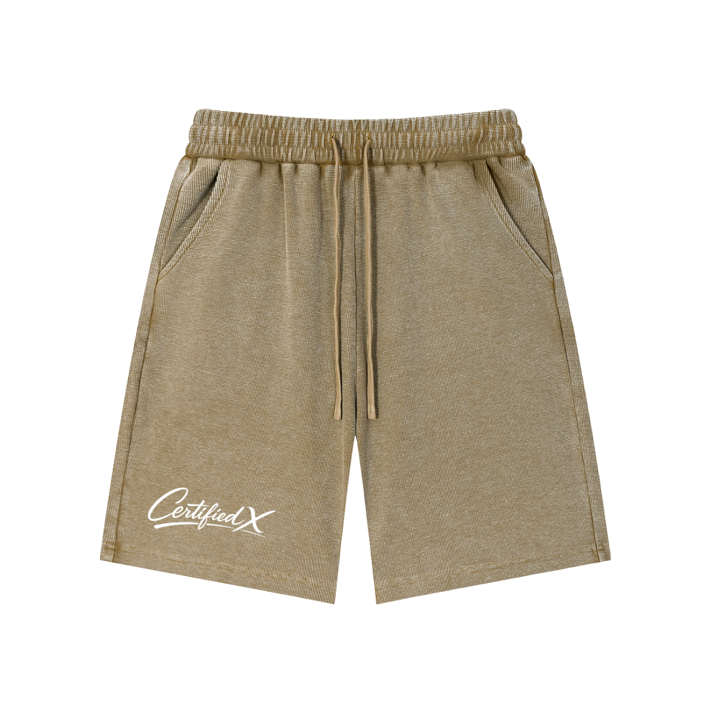 Mineral Wash Waffle Knit Shorts