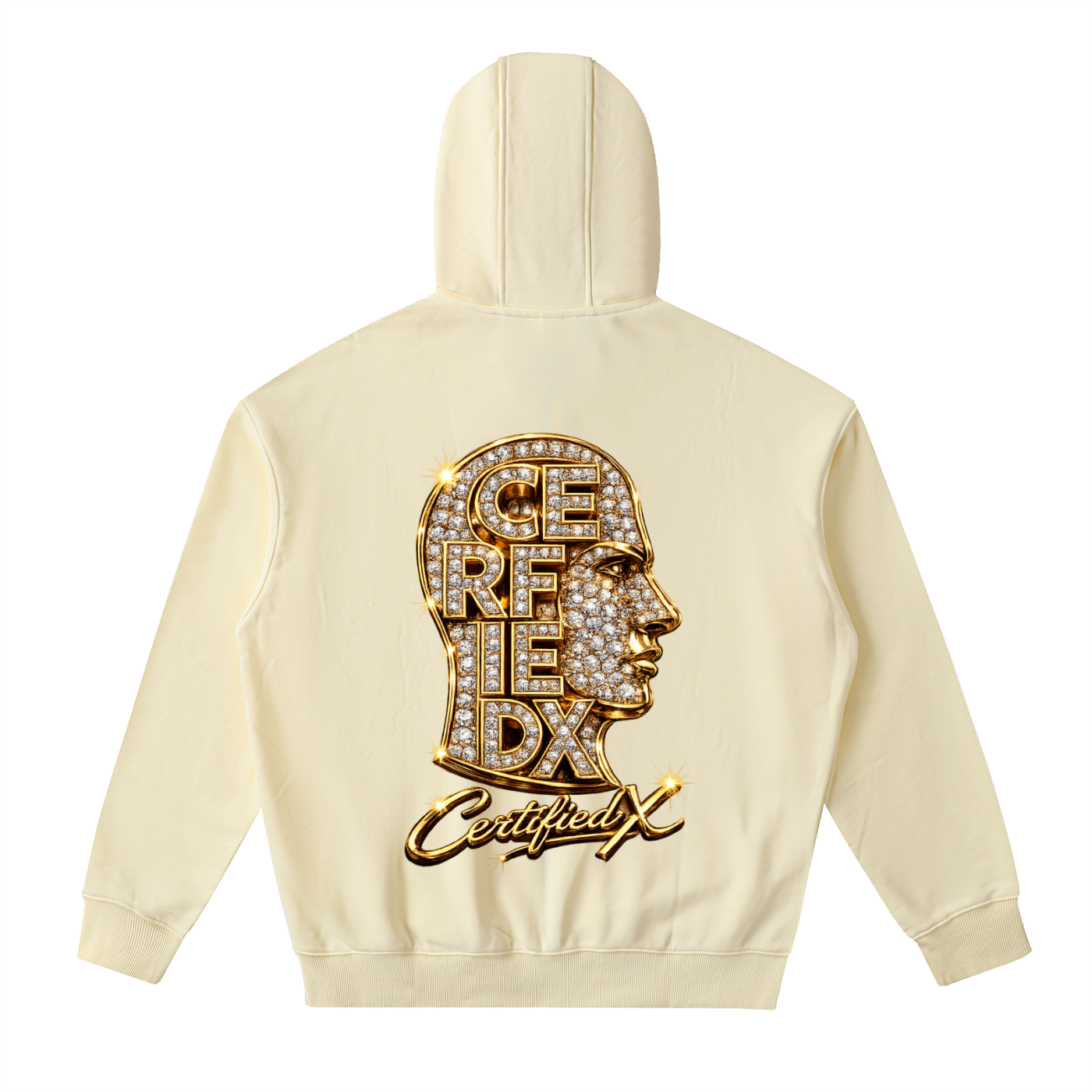 Drop-Shoulder Zip Up Hoodie
