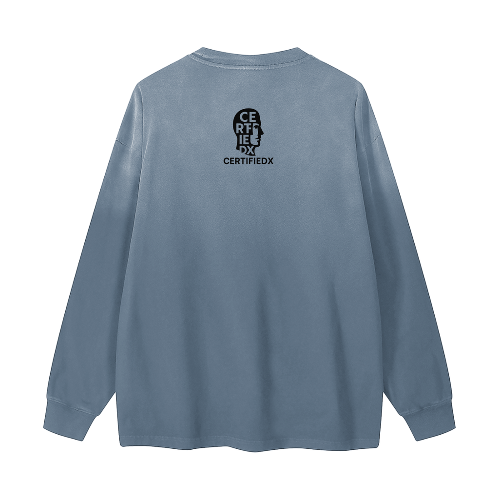 Gradient Washed Long Sleeve T-Shirt