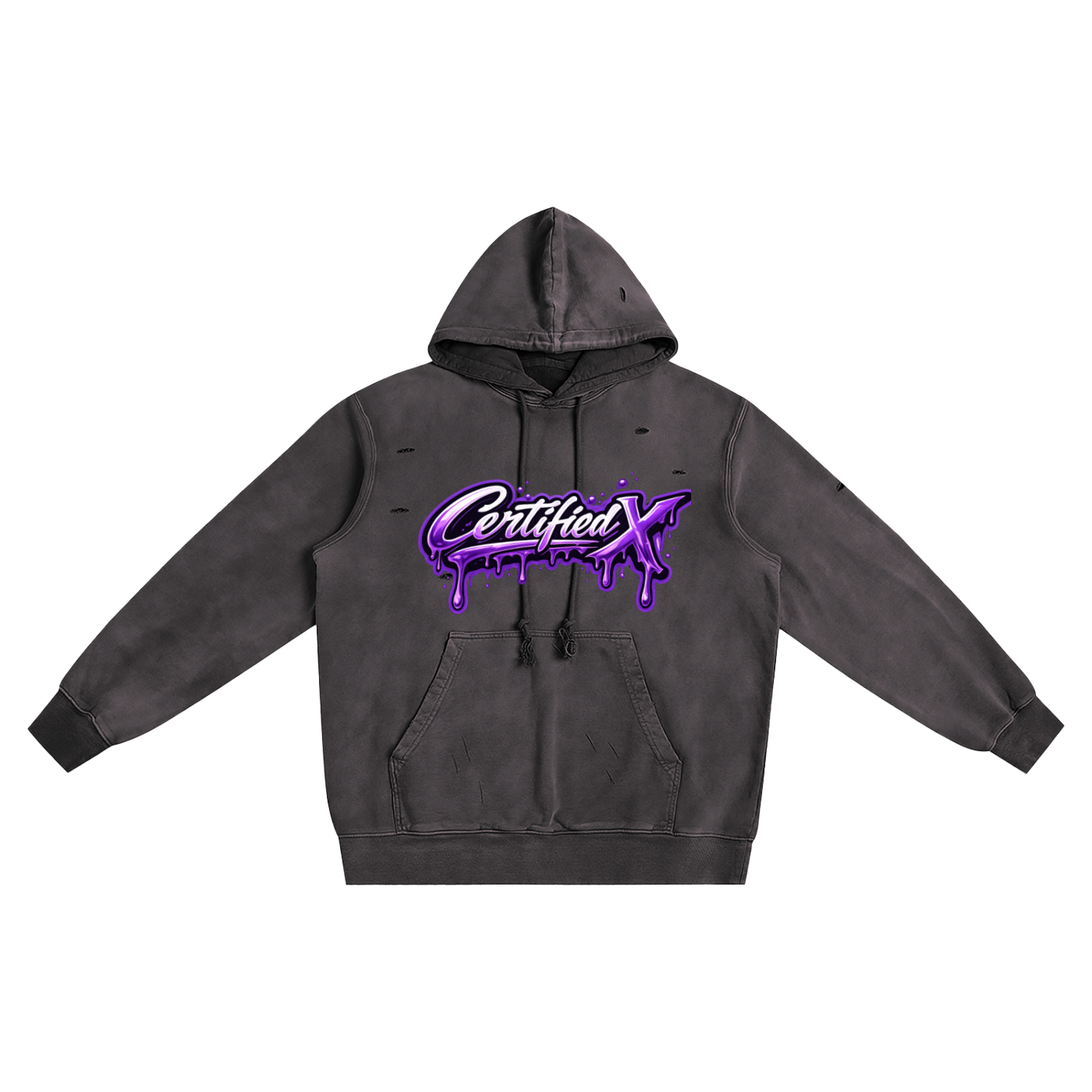 Distressed Vintage Wash Hoodie