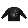 Sunfade Hand-Frayed Faux Two-Piece T-Shirt