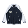 Two Tone Raglan Sleeve Varsity Jacket
