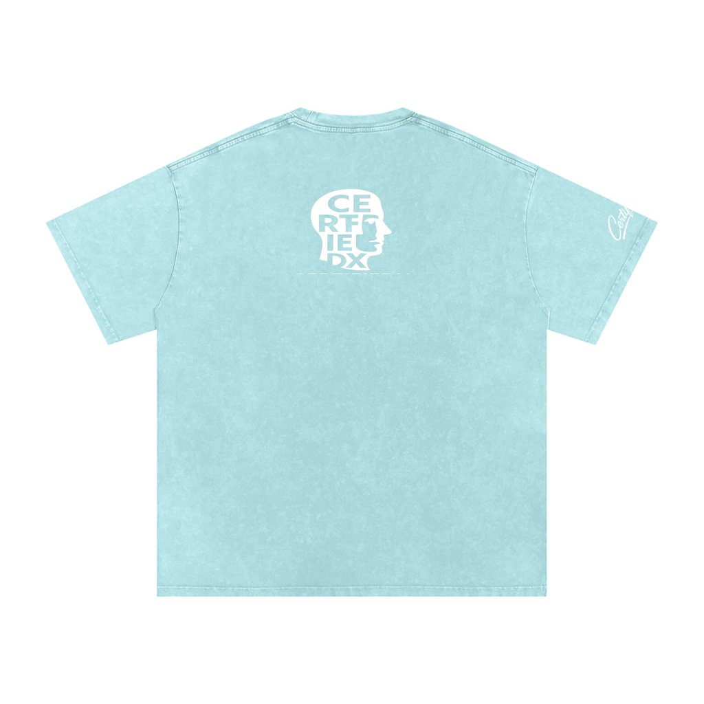 Snow Washed Oversized Cotton T-Shirt