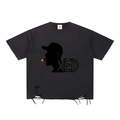 Snow Washed Raw-Hem T-Shirt