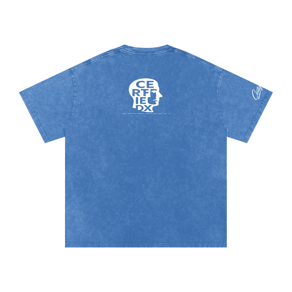 Snow Washed Oversized Cotton T-Shirt