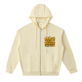 Drop-Shoulder Zip Up Hoodie