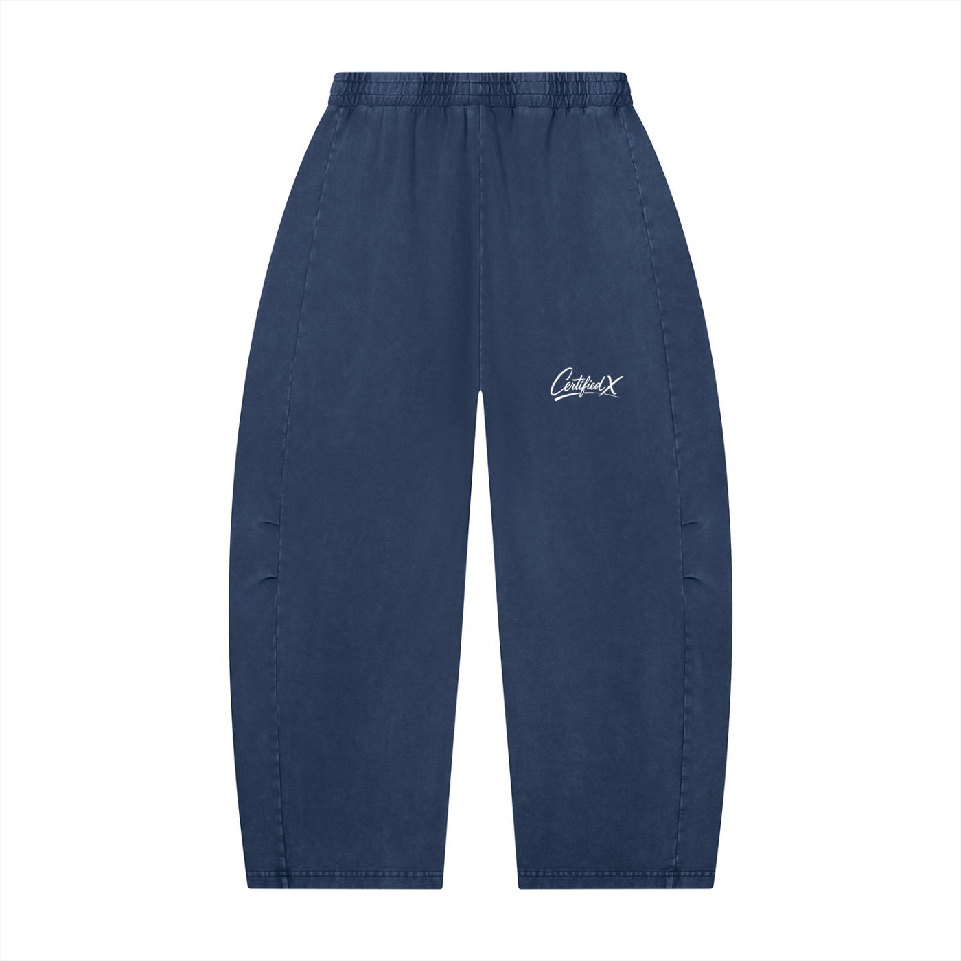 Unisex Mineral Wash Barrel Leg Pants