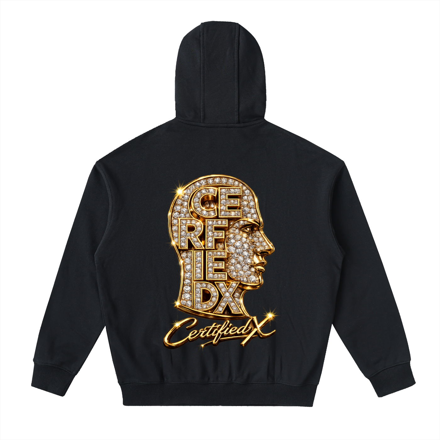 Drop-Shoulder Zip Up Hoodie