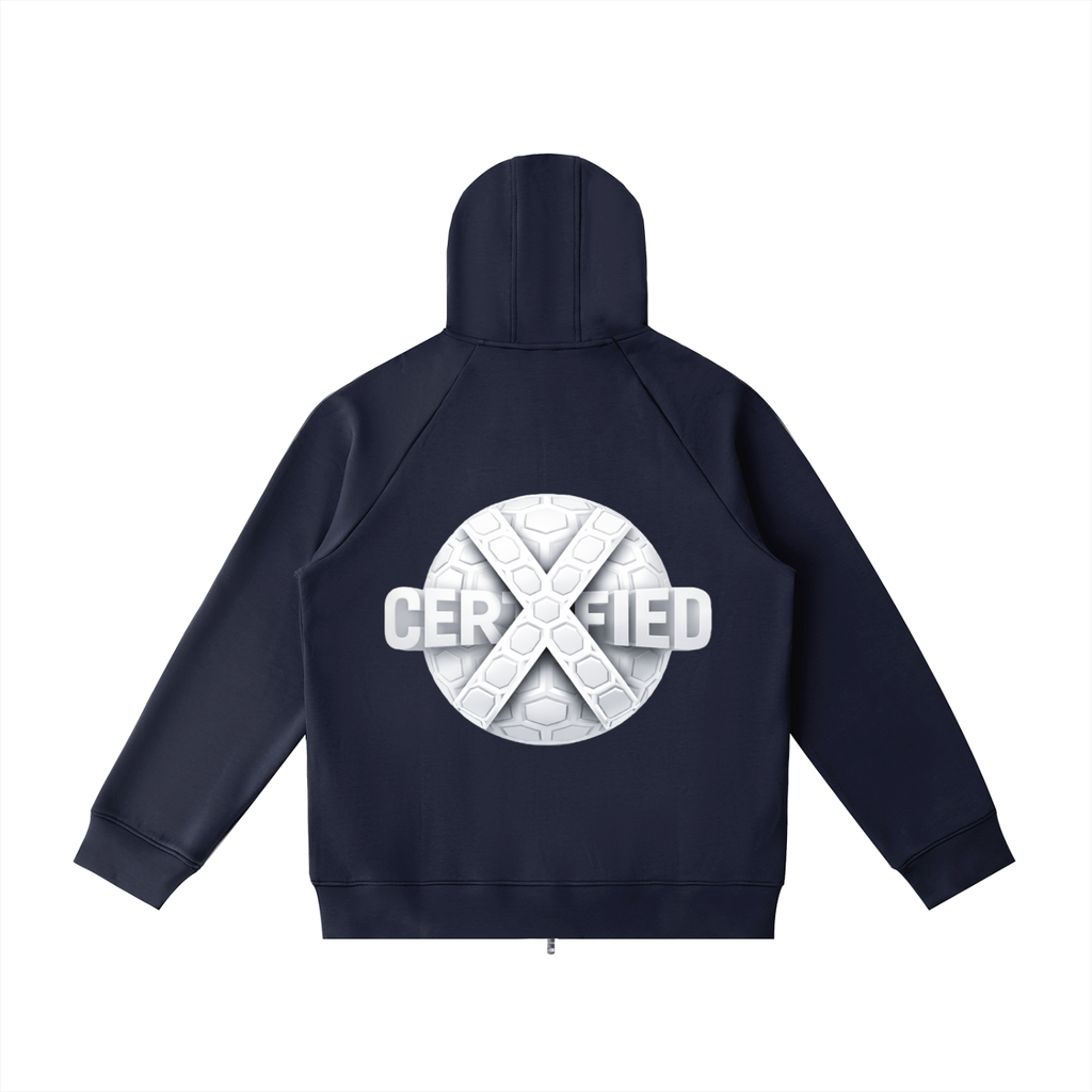 Heavyweight Raglan Sleeve Zip Hoodie