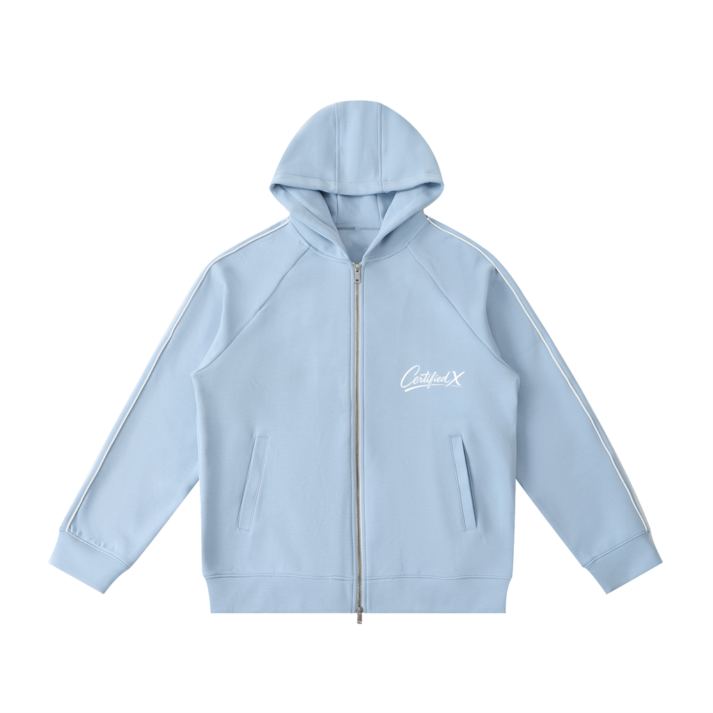 Heavyweight Raglan Sleeve Zip Hoodie