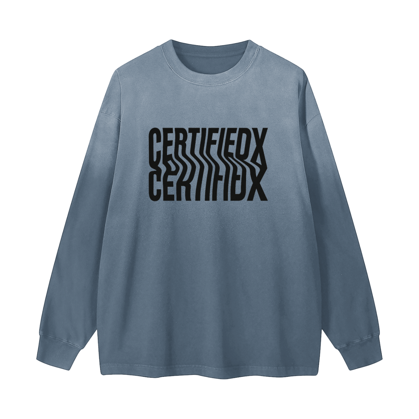 Gradient Washed Long Sleeve T-Shirt