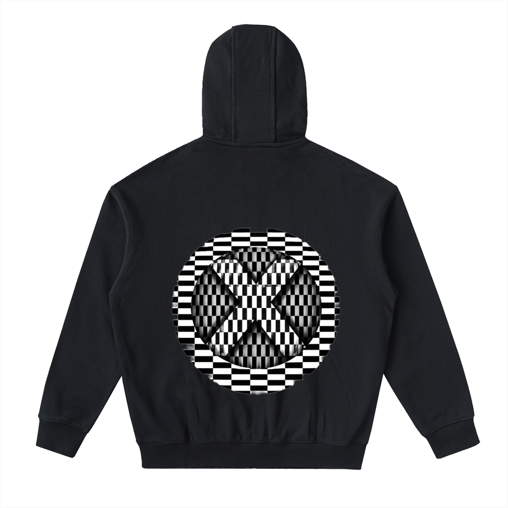 Drop-Shoulder Zip Up Hoodie