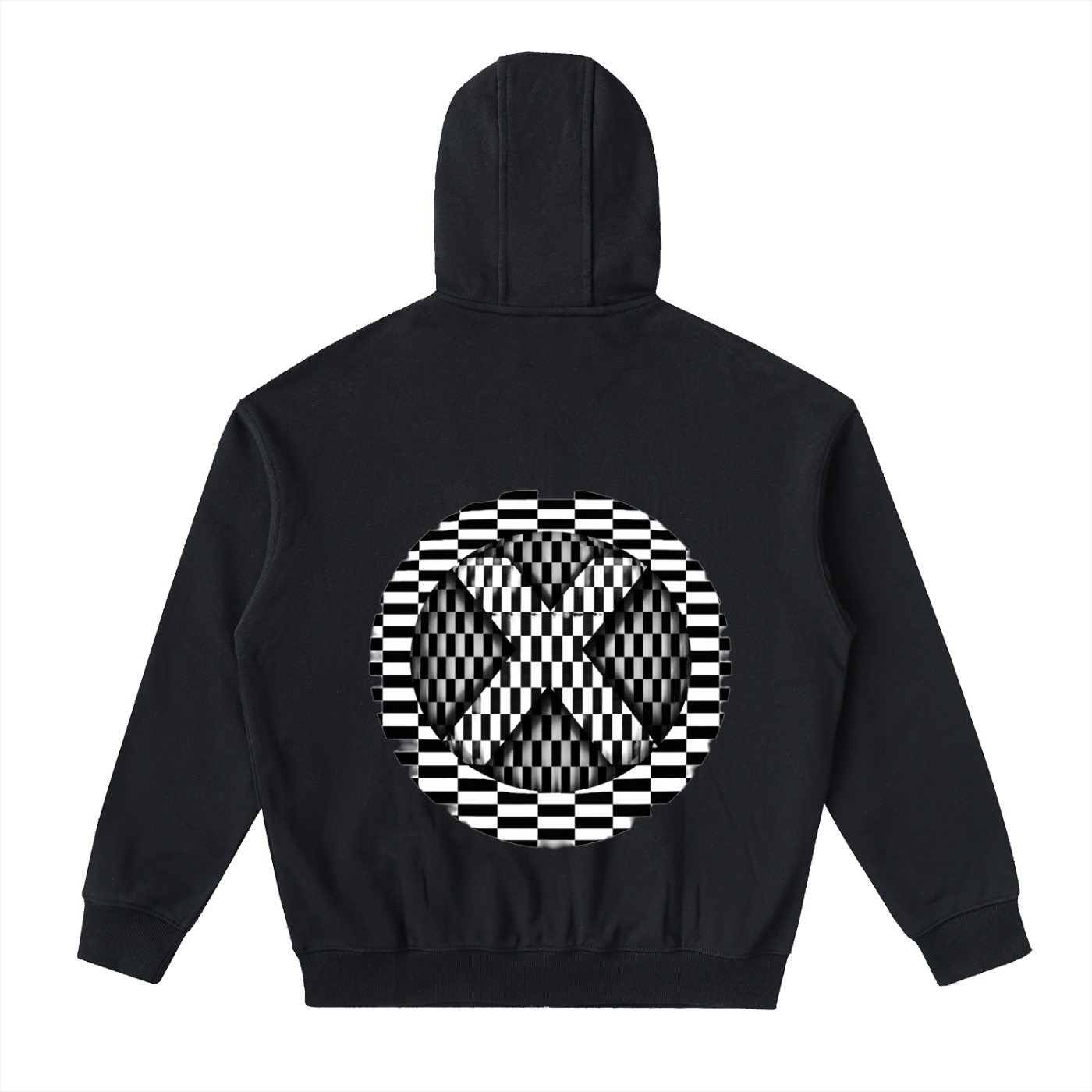 Drop-Shoulder Zip Up Hoodie