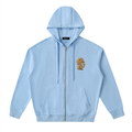 Drop-Shoulder Zip Up Hoodie